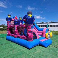 Surface de rebond gonflable stable, sûre et souple pour les carnavals, les événements festifs et les célébrations familiales.