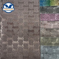 Tissu synthétique brillant en vinyle PU, tissu brillant en similicuir PU pour chaussures et sacs pour femmes