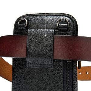 Bolso Bandolera Pequeño de Alta Calidad para Hombre, Casual, para Viajes Diarios, de Cuero Personalizado, con Cierre de Cremallera - Product Image 3