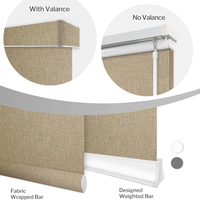 Stores verticaux modernes, unis, de luxe, durables, avec couche arrière en tissu identique, système de sécurité à rail et contrôle, pour hôtels et bureaux