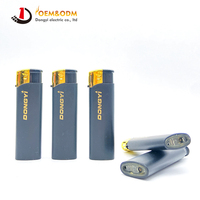 Briquet Rechargeable Électrique à Gaz en Plastique Dongyi 2025 OEM 82mm pour Cigares et Cigarettes avec Logo Personnalisé