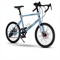 Vélo de route et de ville à freins à disque, avec guidon drop-bar et vitesses variables, roues en alliage d'aluminium de 20 pouces, idéal pour la course - Meilleures ventes