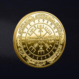 เหรียญที่ระลึกธีมกีฬาชุบทองคำแท้แบบกำหนดเองของโซโลมอน ซัน อาร์เรย์ ลายคธูลู ตำนานเวทมนตร์ เหรียญนักเดินทาง สองด้าน - Product Image 3