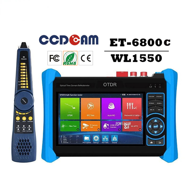 IPC6800C CCTV IP Camera Tester Detects Optical Components Loss Value Includes Line Finder for CCTV Accessories Loss Test