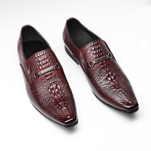 Chaussures habillées pour hommes à bout pointu, imperméables, à semelle épaisse, en cuir véritable, pour les fêtes, les occasions professionnelles - Product Image 4