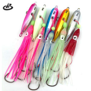 Appât de pêche Hangxiang Jigging Lead 40g 60g 80g 100g 120g 150g 180g 200g Calamar bionique lumineux Double hameçon <span class=keywords><strong>Inchiku</strong></span> <span class=keywords><strong>Jig</strong></span> lent à secouer - Product Image 1