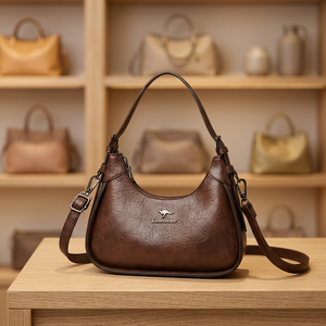 Bolso de Hombro KADIFEINIROO para Mujer, Estilo Vintage, PU, Invierno/Otoño, Cierre de Cremallera, Correa Ajustable, para Uso Diario, Compras y Viajes - Product Image 3
