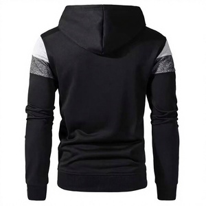 Sudadera con Capucha para Hombre, Diseño Color Block, Corte Regular, Informal, para Invierno, 100% Algodón, Forro Polar, Transpirable, con Logotipo Frontal - Product Image 2