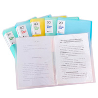 Boîte de classement A4 en PP, 40 pochettes, couleur Morandi, imperméable, dossier de bureau pour étudiants