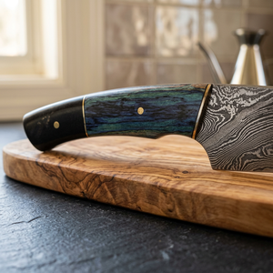 ASAP Eco-friendly Damascus Stainless Steel Foldable Fixed Blade <b>Shaving</b> Razor with Wood Handle for Face & Body <b>Shaving</b> (Male) - Product Image 2