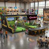 Système de projection AR pour simulateur multisports intérieur de golf, football et autres sports, JAMMA JM-AR-GF08