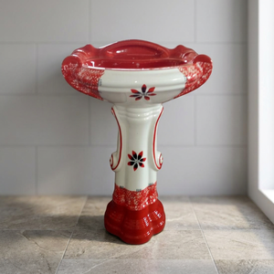 Sterling Colorful Rectangle Ceramic Pedestal Wash Basin Modern Designer Bathroom Sink - Product Image 2
