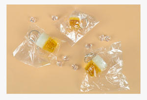 Llavero de Taza de Cerveza, Simulación de Mini Tazón Acrílico, Hecho a Mano, Impresión UV, Accesorios de Comida de Juguete, Taza Transparente, Lindo, Publicitario - Product Image 5