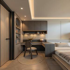 Unité Tatami Intégrée pour Étude du Sommeil avec Niches Latérales pour Livres, Idéale pour la Chambre d'Adolescent, Espace de Repos et d'Apprentissage - Product Image 1
