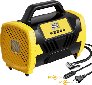 Inflador <span class=keywords><strong>de</strong></span> Neumáticos Portátil <span class=keywords><strong>para</strong></span> Auto AC <span class=keywords><strong>220V</strong></span>/DC 12V 120W ABS con Luz LED, <span class=keywords><strong>Compresor</strong></span> <span class=keywords><strong>de</strong></span> <span class=keywords><strong>Aire</strong></span> <span class=keywords><strong>de</strong></span> 250PSI <span class=keywords><strong>para</strong></span> Autos/Motocicletas/<span class=keywords><strong>Bicicletas</strong></span> - Product Image 2