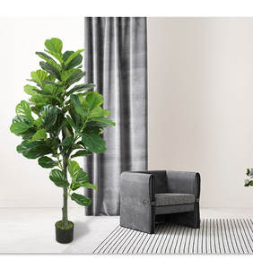 Ins Simulé Fiddle Feuille Figuier Intérieur Salon Au Sol Plante <span class=keywords><strong>En</strong></span> <span class=keywords><strong>Pot</strong></span> Magasin De Vêtements Fenêtre Vert Décor - Product Image 3