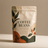 Sachet Doypack Mat Personnalisé pour Grains de Café, Impression Personnalisée, Taille et Épaisseur, Logo Personnalisé, Emballage Alimentaire