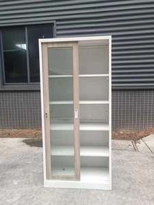 Meubles de bureau en acier porte coulissante en verre bibliothèque classeur/pièces d'étagère en métal - Product Image 6