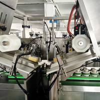 Machine de remplissage et de scellage automatique à grande vitesse pour tubes en aluminium, idéale pour les crèmes cosmétiques, lotions, gels et pâtes.