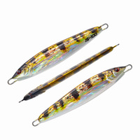 40g 60g 80g 100g Jigs métalliques imprimés en 3D, simulation de poisson à six lignes, en plaque de fer et plomb, pour pêche au slow pitch et au jigging