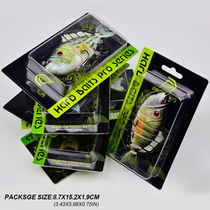 NOUVEAU <span class=keywords><strong>Leurre</strong></span> Artificiel Multi-<span class=keywords><strong>articulé</strong></span> 7 Couleurs 10,8 cm 32g 7 Sections pour Pêche en Eau Salée, Plastique 108mm 32g pour Achigan et Black Bass avec Hameçons - Product Image 6