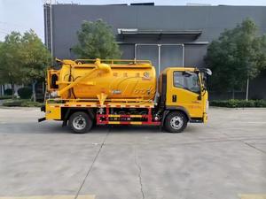 รถดูดสิ่งปฏิกูลแบบผสมผสาน Sinotruk 4x2 พร้อมถังขนาด 5-6 ลูกบาศก์เมตร สำหรับทำความสะอาดบ่อกรองและสิ่งสกปรกในสระน้ำ สำหรับส่งออก - Product Image 5