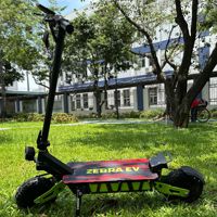 Scooter Eléctrico Todoterreno Plegable de 11 Pulgadas con Doble Rueda de Alta Velocidad, Scooter Eléctrico Portátil para el Transporte Diario, Reemplazo del Automóvil