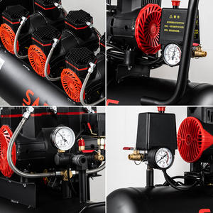 Kompresor Udara Piston Tanpa Minyak SAFE Low Noise 50L Pompa Portabel 1600w <span class=keywords><strong>Dental</strong></span> Silent 8 Liter Kompresor Udara Tanpa Minyak untuk Pengecatan - Product Image 3