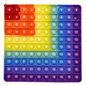 9x9 Multiplication Addition Math Learning Push Bubble Fidget Pop jouets, Rainbow Right Angle Pop Jouets éducatifs pour enfants - Product Image 2