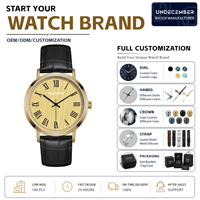 Montre-bracelet à quartz vintage pour homme en acier inoxydable avec logo personnalisé OEM ODM, cadran romain, fabrication en gros, livraison directe