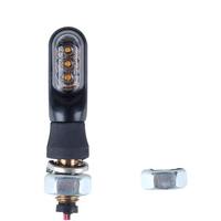 Mini Luz Intermitente LED de Alta Luminosidad para Motocicletas, Impermeable, Naranja, con Certificación E, Delantera, 5W