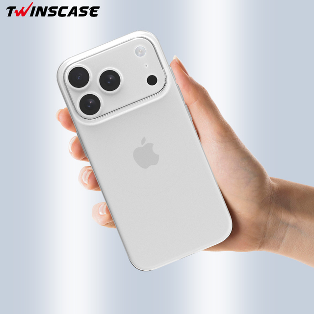 Twinscase Mobile Phone Accessory for iPhone Case Clear Transparent PP Custom Phone Case Luxury for iPhone 17 15 16 Phone Cover