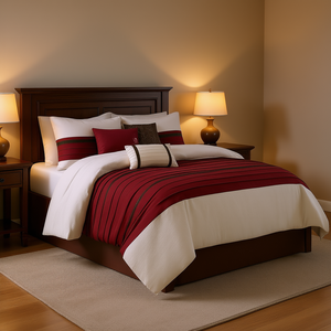 Ensemble de couette Db 7 pièces, motif floral tissé, taille Queen, King, Super King, pour chambre à coucher, maison, hôtel, mariage - Product Image 2