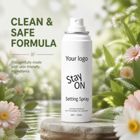 Spray Fixateur de Maquillage Vegan Naturel Sans Alcool Longue Durée Rafraîchissant Hydratant Personnalisation ODM