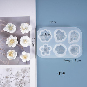 Mini Flower Silikon form Form Harz DIY Schmuck Anhänger Herstellung Handwerk - Product Image 4