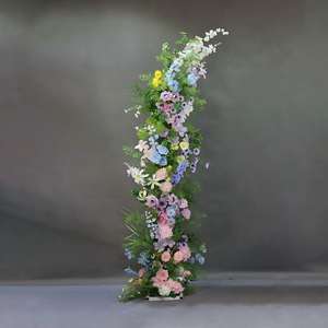 Arche de fleurs artificielles, arche de roses, arche de fleurs colorée pour décoration de mariage - Product Image 2