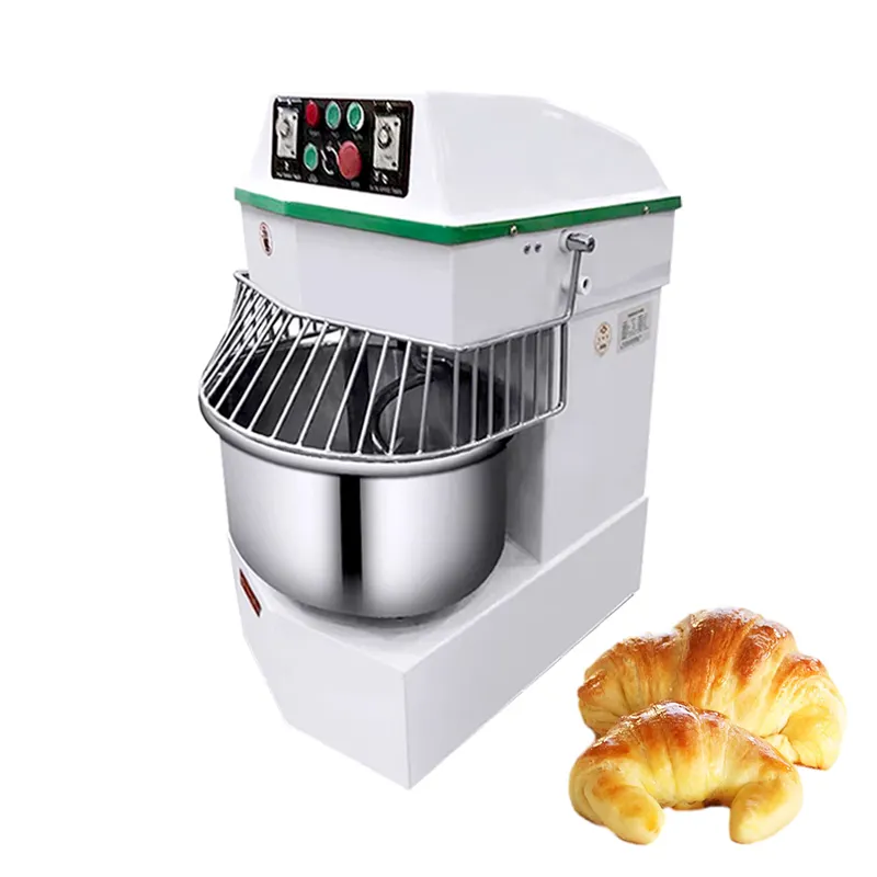 80L Thiết bị làm bánh thương mại mới bột & máy trộn sữa xoắn ốc cho cửa hàng thực phẩm nhà hàng & công nghiệp Máy nghiền bột