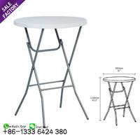 Table de Cocktail pliable, ronde, en plastique blanc, Simple, pliable, pour les grandes fêtes, Banquet, événement, mariage, livraison gratuite