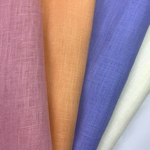 Cung Cấp Bán Buôn 100% Tinh Khiết Pháp Lanh Bé Vải Lanh 256 Màu Sắc Dệt Thân Thiện Với Môi Hữu Cơ Thoáng Khí Ăn Mặc Cô Gái Chàng Trai - Product Image 2