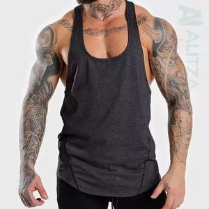 Custom logo Gym Singlets Men High Quality Mens Stringers <b>Muscle</b> Shirts Fitness Sports tank Top Men's <b>Vests</b> - Product Image 1