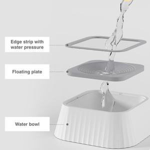 Bol à eau pour chien en acier inoxydable flottant anti-déversement, anti-renversement, anti-étouffement, base antidérapante, design moderne, construction durable - Product Image 5