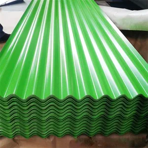 African Corrugated Steel Roofing Sheet IBR DX51D PPGI Wavy Trapezoid Shape PPGI Sheet