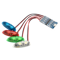 Lumière de navigation sans fil ZMR III 1S rechargeable, 4 modes, lumières LED, adaptée aux avions RC, drones à voilure fixe, UAV, drone FPV, jouet