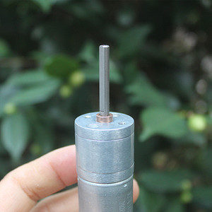 มอเตอร์ไฟฟ้าขนาดเล็ก 370 DC มอเตอร์เกียร์ 12V M3 แกน 17 มม. มอเตอร์แบบแปรงถ่าน สำหรับโครงการหุ่นยนต์ - Product Image 2