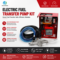 Pompe de transfert de carburant diesel 220V AC avec débitmètre et buse 60L/min 550W pour distributeur de carburant mobile