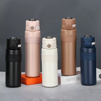 Seaygift Nouvelle Gourde Isotherme en Acier Inoxydable pour Hommes et Femmes, Bouteille d'Eau Sportive avec Couvercle à Ouverture Rapide