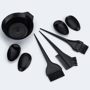 Playboy Hair Dye Set With <b>Brush</b> Bowl Ear Covers Black Plastic Color Mixing Tools For Home Use - Product Image 1