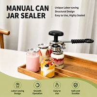 Scelleuse manuelle pour canettes et bouteilles de 55 mm avec couvercles en PET, machine de scellage portable facile à utiliser pour les boissons, les jus, le lait, le thé