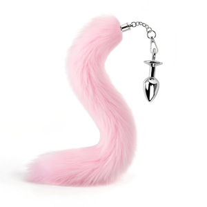 Detachable Fox <b>Tail</b> Anal <b>Plug</b> Pink Adult Sex Toy For Couples SM Play - Product Image 4