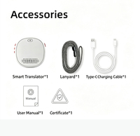 Traducteur de langues IA ChatGPT OEM, portable, rechargeable, compatible avec application, pour l'entraînement à la prise de parole en chinois et coréen